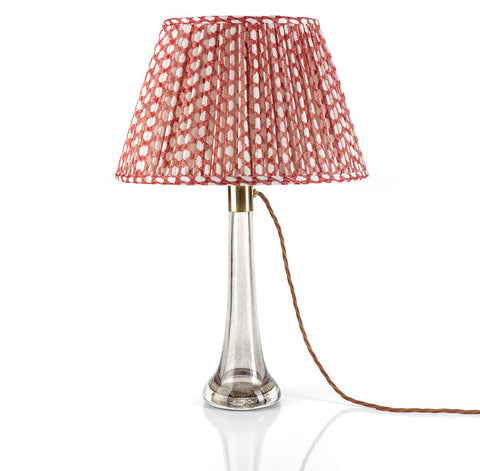 Fermoie Lampshade in Red Wicker