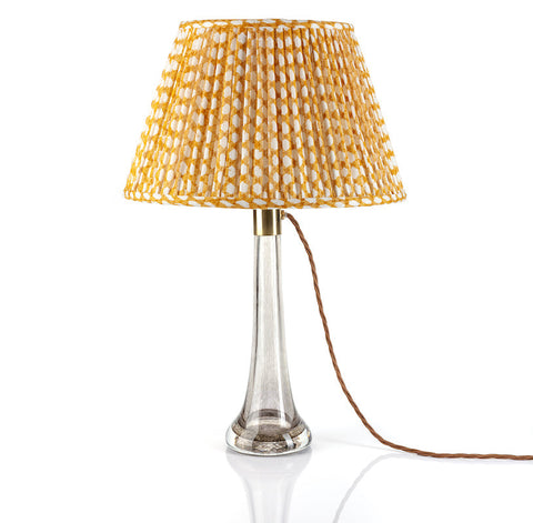 Fermoie Lampshade in Yellow Wicker