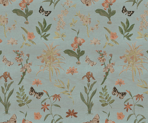 Floral Designer Fabric in Charcoal
