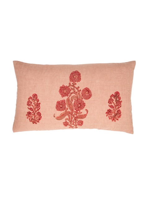 Powered by People Artful Traditionalist Bohemian Hand Block Print Pillow Cover - 12 x 20