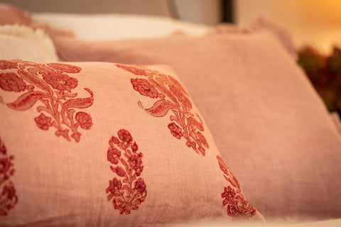 Powered by People Artful Traditionalist Bohemian Hand Block Print Pillow Cover - 12 x 20