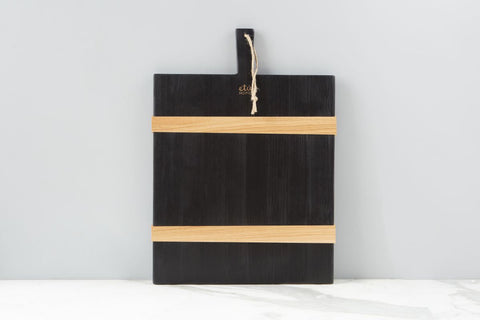 Modern Two-tone Serving Board with Contrast Trim