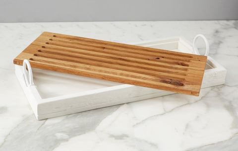 etúHOME Everyday Modern Rustic Oak Serving Board