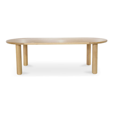 Milo Curved Scandinavian Refectory Dining Table