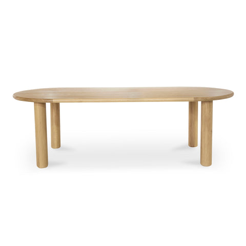 Milo Tulip Dining Table Scandinavian Curved Block Legs