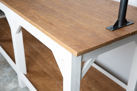 etúHOME Provence Farmhouse Rectangle Kitchen Island