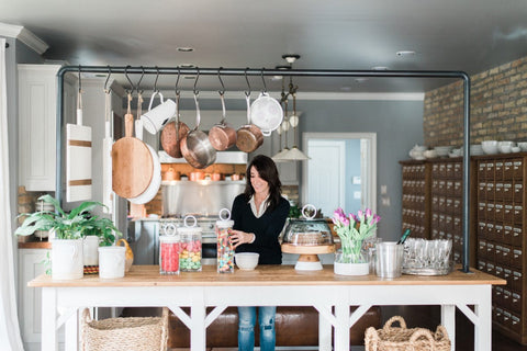 etúHOME Provence Farmhouse Rectangle Kitchen Island