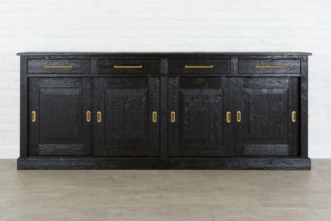 Artful Traditionalist Parisian Antique Sideboard Cabinet
