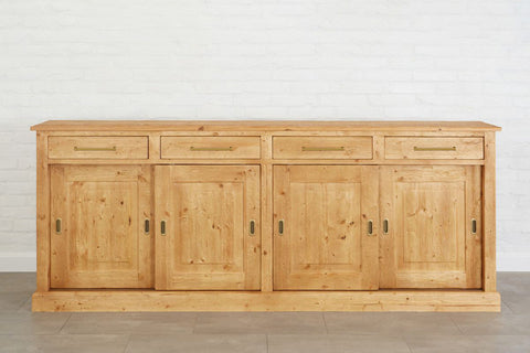 Artful Traditionalist Parisian Antique Sideboard Cabinet