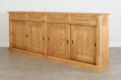 Artful Traditionalist Parisian Antique Sideboard Cabinet