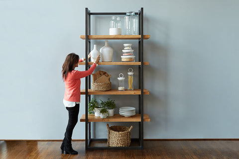 Industrial Modern Powder-coated Bookshelf