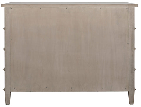 Dennis Contemporary Oak Drawer Dresser with Knob Handles