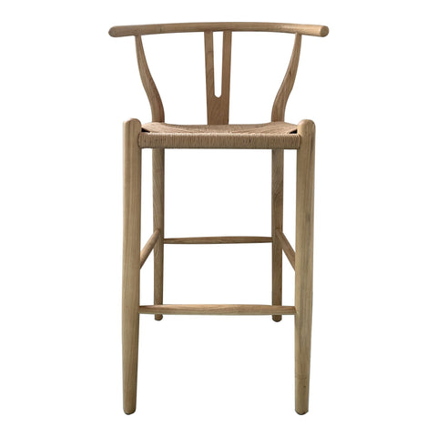Ventana Timeless Minimalist Wishbone High Back Counter Stool
