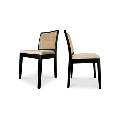 Moe's Home Collection Orville Timeless Minimalist Scandinavian Dining Side Chair - Set of 2