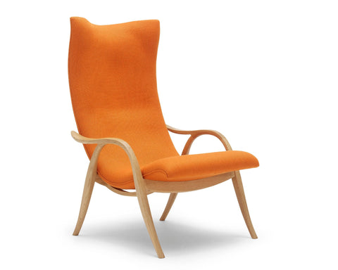 Timeless Minimalist Wingback Lounge Chair with Saber Legs