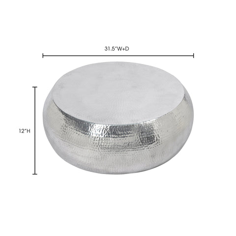 Tabla Modern Round Drum Coffee Table