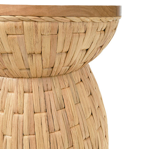 Worlds Away Bohemian Drum Center Table Accent Table
