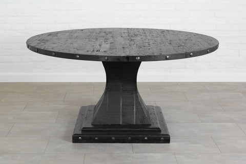 Artful Traditionalist Tulip Dining Table with Drum Base