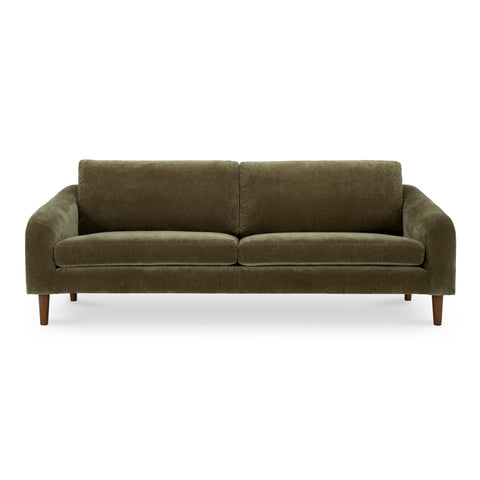 Quinn Timeless Minimalist Velvet Mid Century Standard Sofa