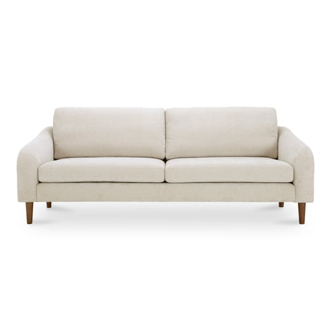Quinn Timeless Minimalist Symmetrical Sofa with Loose Back