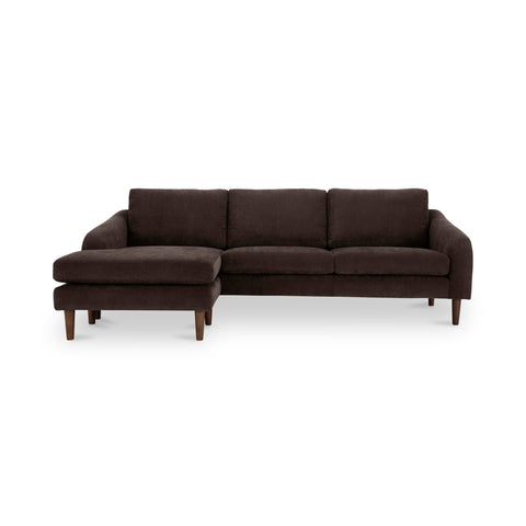 Quinn Timeless Minimalist Modern Chaise Sectional Sofa