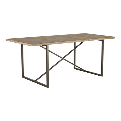 Sierra Farm Dining Table with Lacquered Frame Industrial
