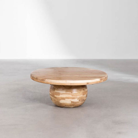 LH Imports Sphere Form Timeless Minimalist Modern Coffee Table