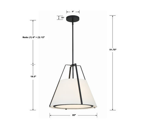 Fulton Ambient Contemporary Conical Pendant Light
