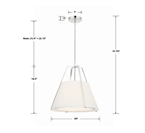 Fulton Ambient Contemporary Conical Pendant Light