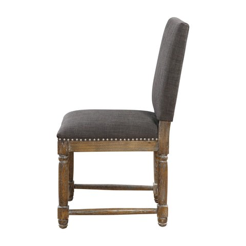 Artful Traditionalist Parsons Dining Side Chair with Nailhead