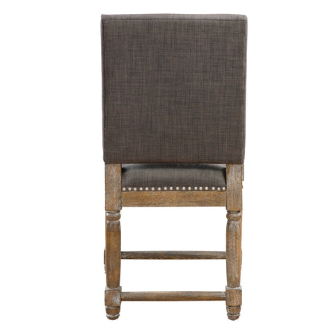 Artful Traditionalist Parsons Dining Side Chair with Nailhead