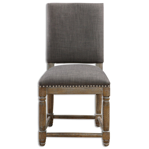 Artful Traditionalist Parsons Dining Side Chair with Nailhead