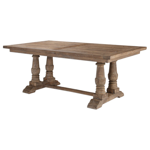 Stratford Artful Traditionalist Farmhouse Rectangle Dining Table