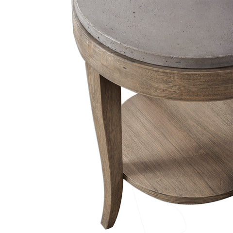 Uttermost Deka Farmhouse Space Saving Round Accent Table