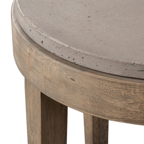 Uttermost Deka Farmhouse Space Saving Round Accent Table