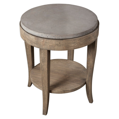 Uttermost Deka Farmhouse Space Saving Round Accent Table