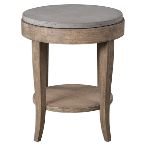 Uttermost Deka Farmhouse Space Saving Round Accent Table