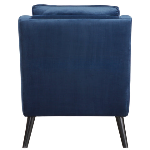 Timeless Minimalist Mid Century Velvet Upholstered Armchair