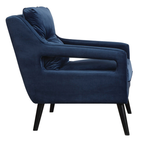 Timeless Minimalist Mid Century Velvet Upholstered Armchair