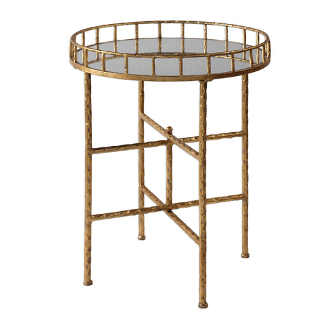 Tilly Contemporary Round Mirror Center Accent Table