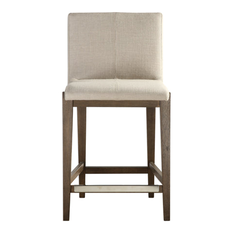 Parsons Timeless Minimalist Padded Birch Counter Stool