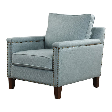 Timeless Minimalist Club Wingback Accent Chair