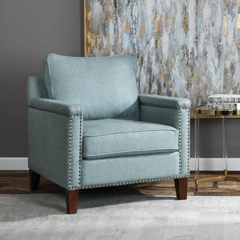 Timeless Minimalist Club Wingback Accent Chair