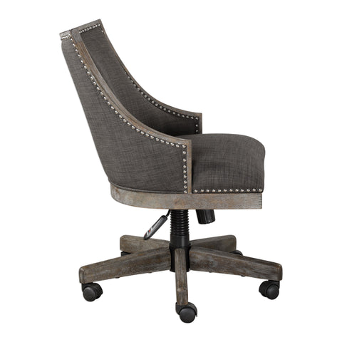 Timeless Minimalist Barrel Back Upholstered Office Chair