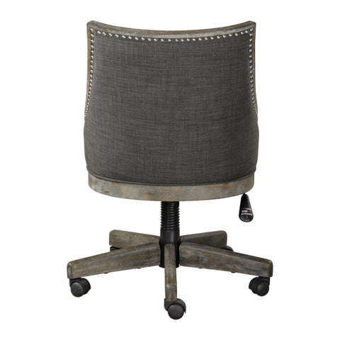 Timeless Minimalist Barrel Back Upholstered Office Chair