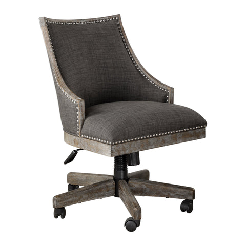 Timeless Minimalist Barrel Back Upholstered Office Chair