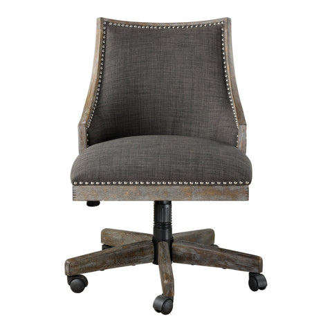 Timeless Minimalist Barrel Back Upholstered Office Chair