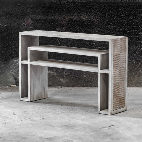 Uttermost Genara Artful Traditionalist Contemporary Carving Console - 48 W