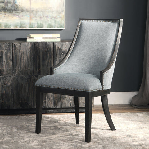 Artful Traditionalist Parsons Upholstered Accent Chair
