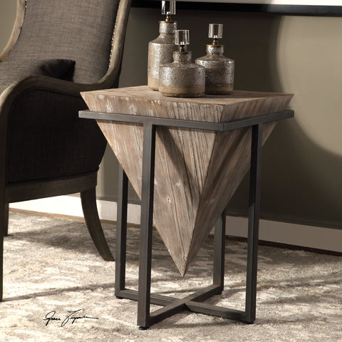 Uttermost Bertrand Modern Industrial Center Table